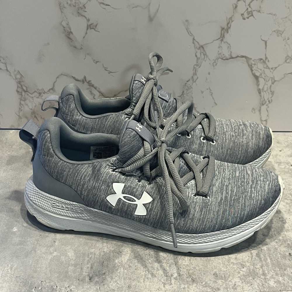 Under Armour Charged Impulse Sport Women's size 6 grey & white Running Shoes